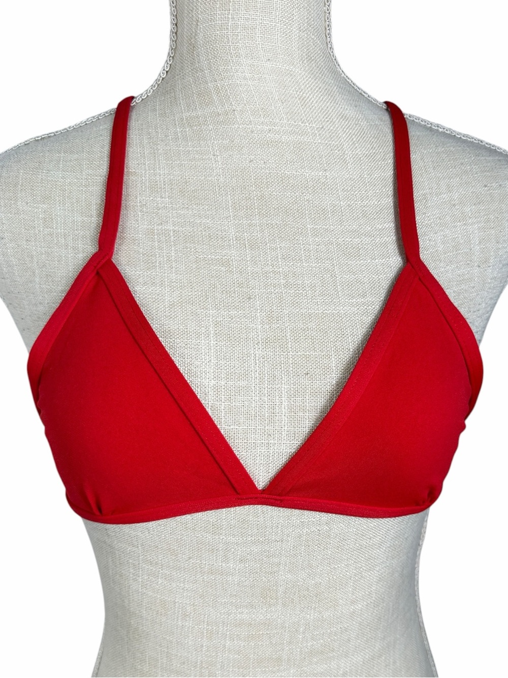 Jolyn Clothing Red Triangle Bikini Top - Picture 3 of 7